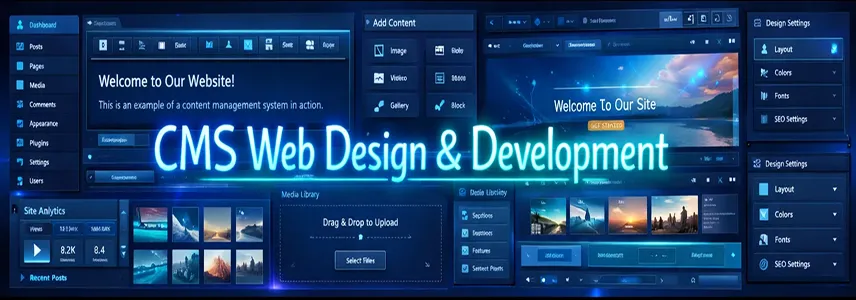 CMS web design and development solutions